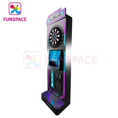 Macchina da gioco a gettoni con supporto per freccette con schermo